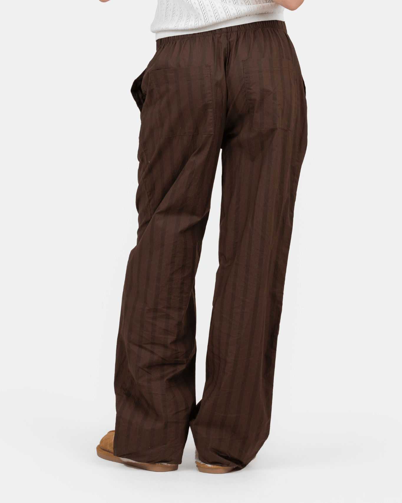 Pyjamas Pants Brun stribet | Skagen - clothing.dk